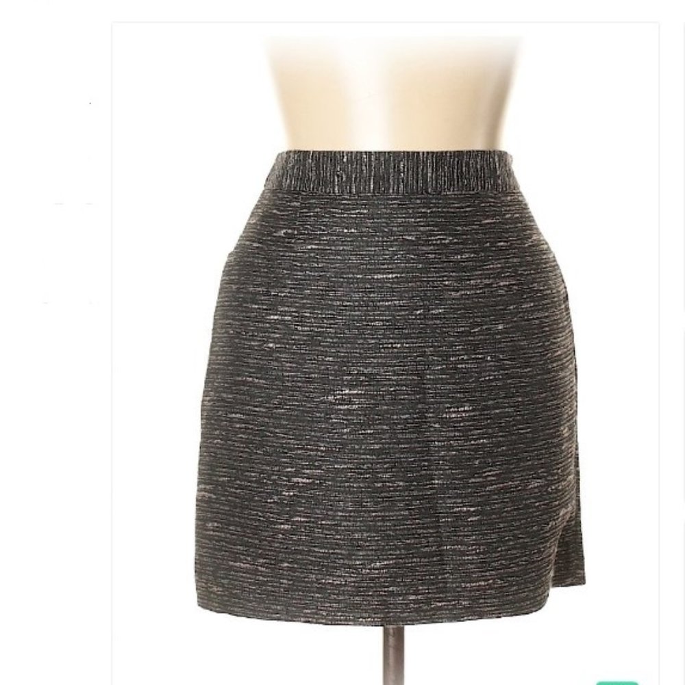 The Limited Black & Silver Mini Pencil Skirt